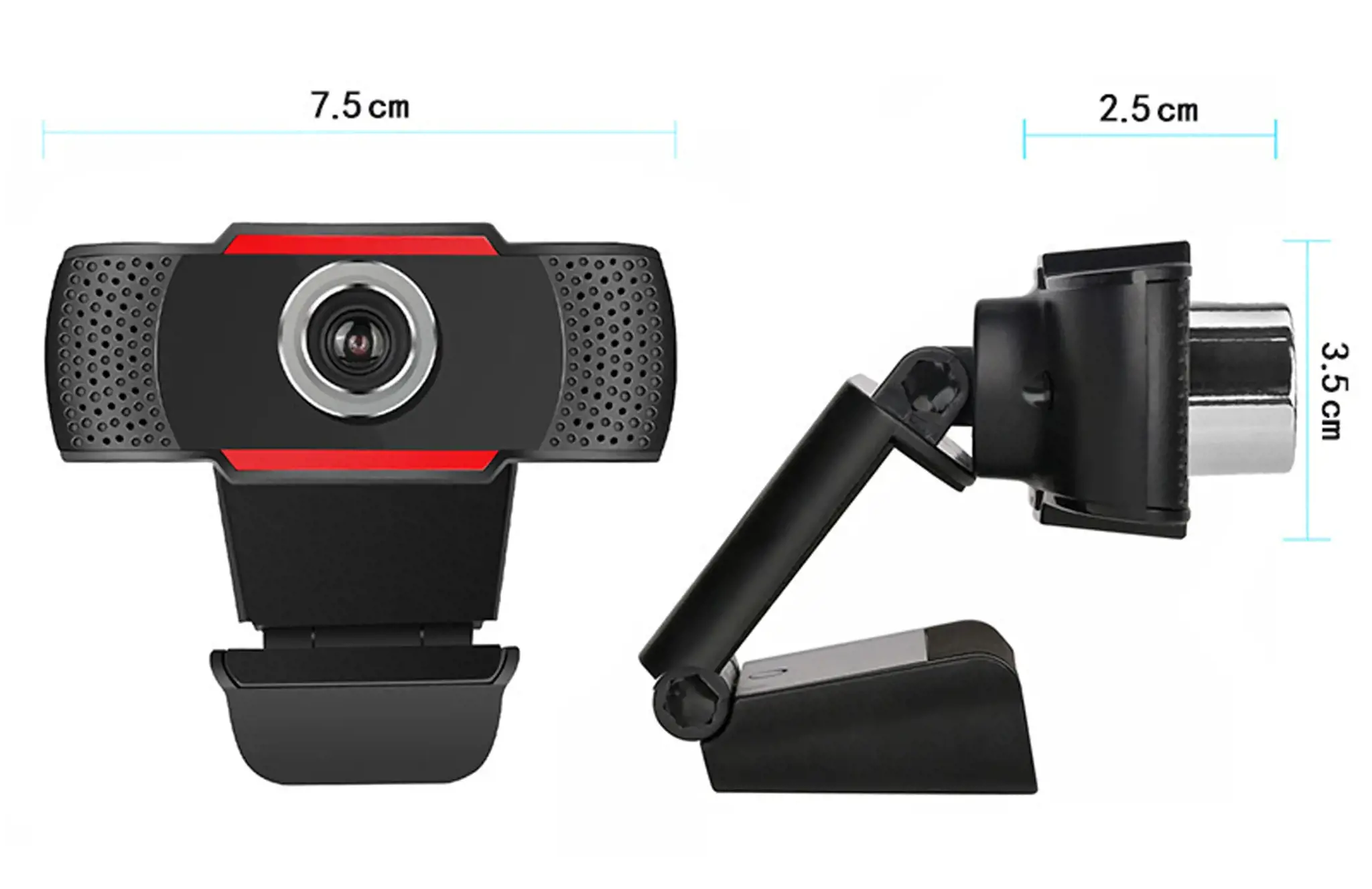 Platinet USB interneto kamera, 480p, populiari USB-A jungtis, integruotas mikrofonas, triukšmą slopinantis mikrofonas, reguliuojamas laikiklis, juoda, 1,5 m kabelis, vienerių metų garantija, dėžutė, 640 x 480 taškų, VGA, 480p, AVI, USB 2.0, juoda, raudona