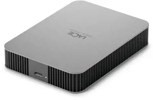 LACIE mobilusis diskas HDD USB-C 5TB 2,5 colio Mėnulio sidabro spalvos su USB-C kabeliu