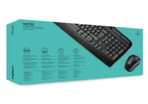 LOGITECH belaidis kombainas MK330 - JAV tarptautinis - 2,4 GHz - NSEA - CR