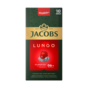 Kavos kapsulės JACOBS Lungo 6 Classico, 52g