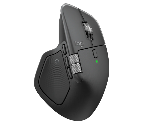 Logitech MX Master 4 Belaidė pelė RF Wireless + Bluetooth, 8000 DPI, Graphite