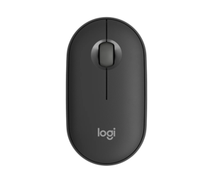 "Logitech Pebble 2 M350s", dvipusis, optinis, RF belaidis + "Bluetooth", 4000 DPI, grafito spalvos