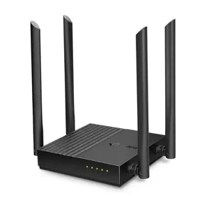 TP-Link ARCHER A64, "Wi-Fi 5" (802.11ac), dviejų dažnių (2,4 GHz / 5 GHz), Ethernet LAN, juodas, stalinis maršrutizatorius