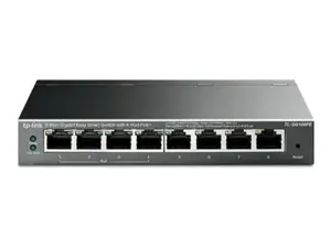 "TP-Link" 8 prievadų "Gigabit Easy Smart" komutatorius su 4 prievadais PoE, valdomas, L2, Gigabit Ethernet (10/100/1000), maitinimas per Ethernet (PoE)