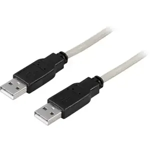 Kabelis DELTACO USB 2.0 "A-A", 2.0m, baltas-juodas / USB2-8