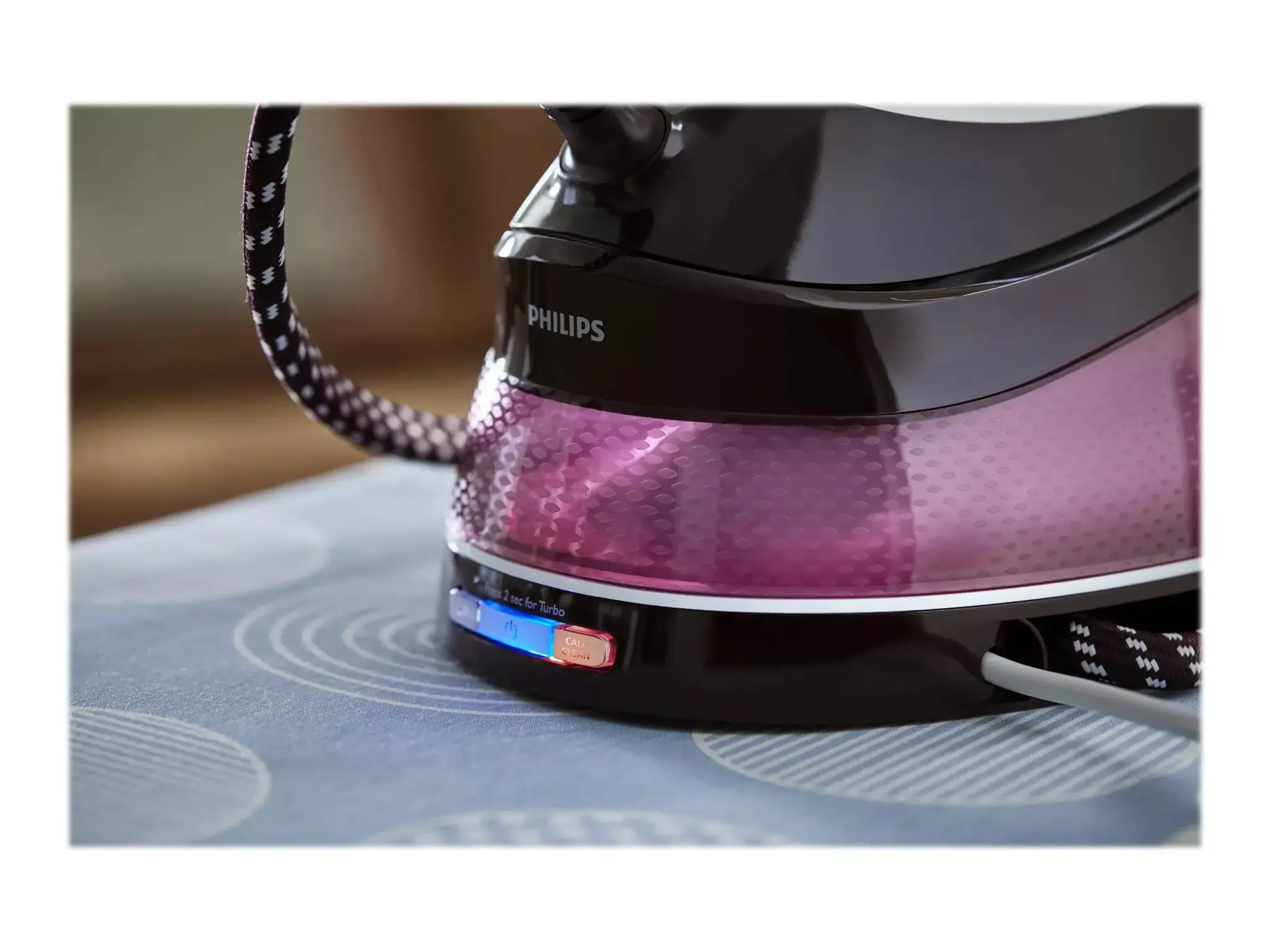 Philips GC7842/40, 400 g/min, SteamGlide Plus soleplate, 1.5 L, 120 g/min, Purple, White, 30%