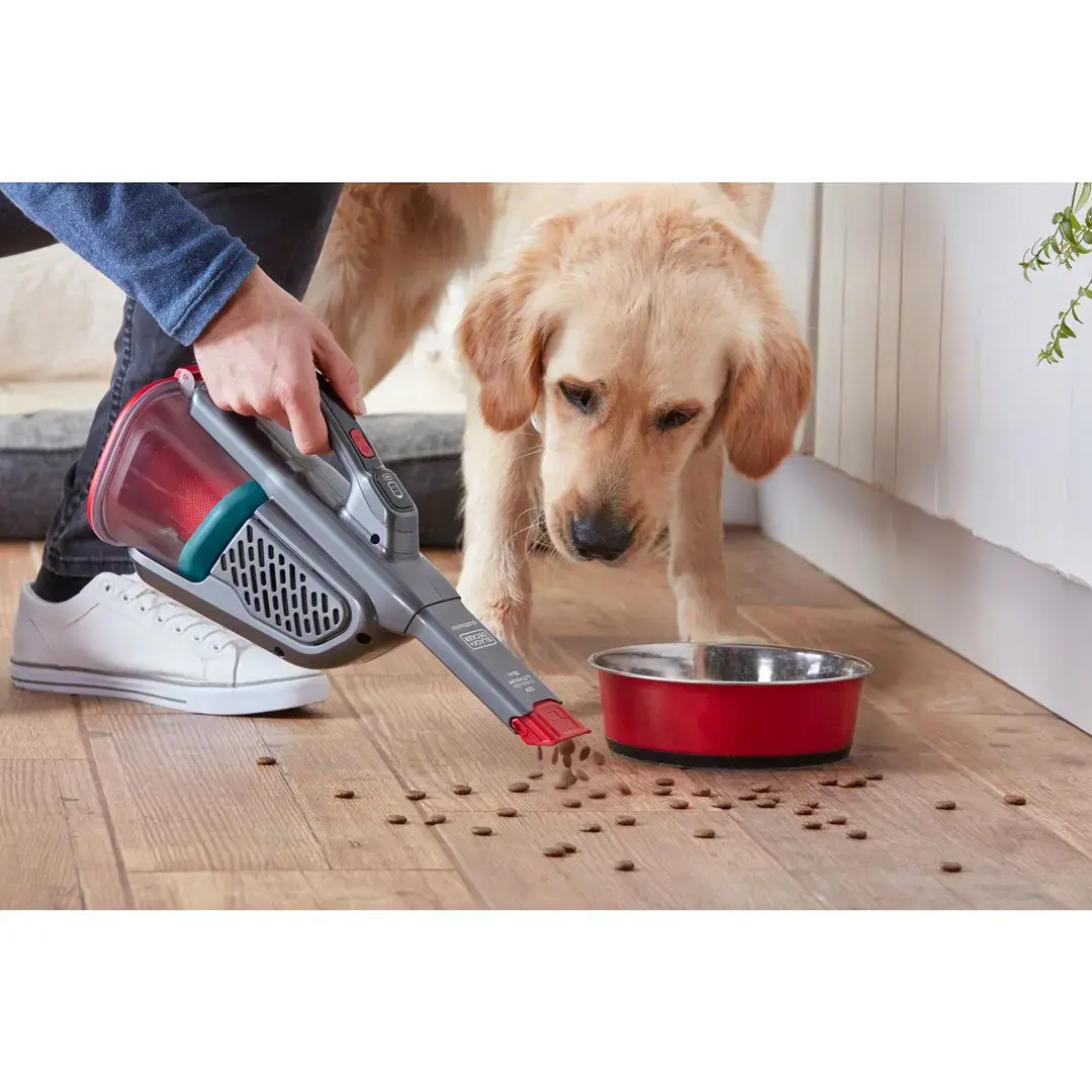 "Black &amp; Decker Dustbuster" juodas, raudonas dulkių siurblys be maišelio