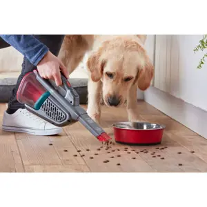 "Black &amp; Decker Dustbuster" juodas, raudonas dulkių siurblys be maišelio