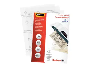 "Fellowes ImageLast" A4, 125 mikronų laminavimo dėklas - 100 vnt., skaidrus, plastikinis, A4, 210 mm, 1 mm, 297 mm
