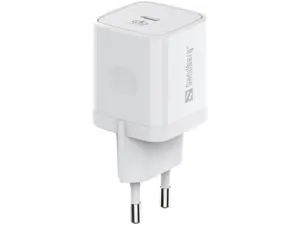 "Sandberg" USB-C kintamosios srovės įkroviklis PD20W, vidinis, kintamosios srovės, 5 V, 3 A, baltas