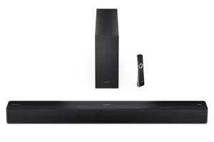 Sharp 2.1 Dolby Atmos/DTS Virtual:X Soundbar with Slim Wireless Subwoofer | HT-SBW310 | 330 W | Bluetooth | Black | Wireless connection