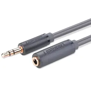 UGREEN AV124 Audio extender AUX jack 3.5 mm, 1m (gray)