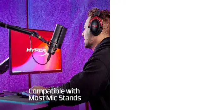 "HyperX ProCast" mikrofonas, -38 dB, 123 dB, 75 dB, 80 Hz, laidinis, XLR-3