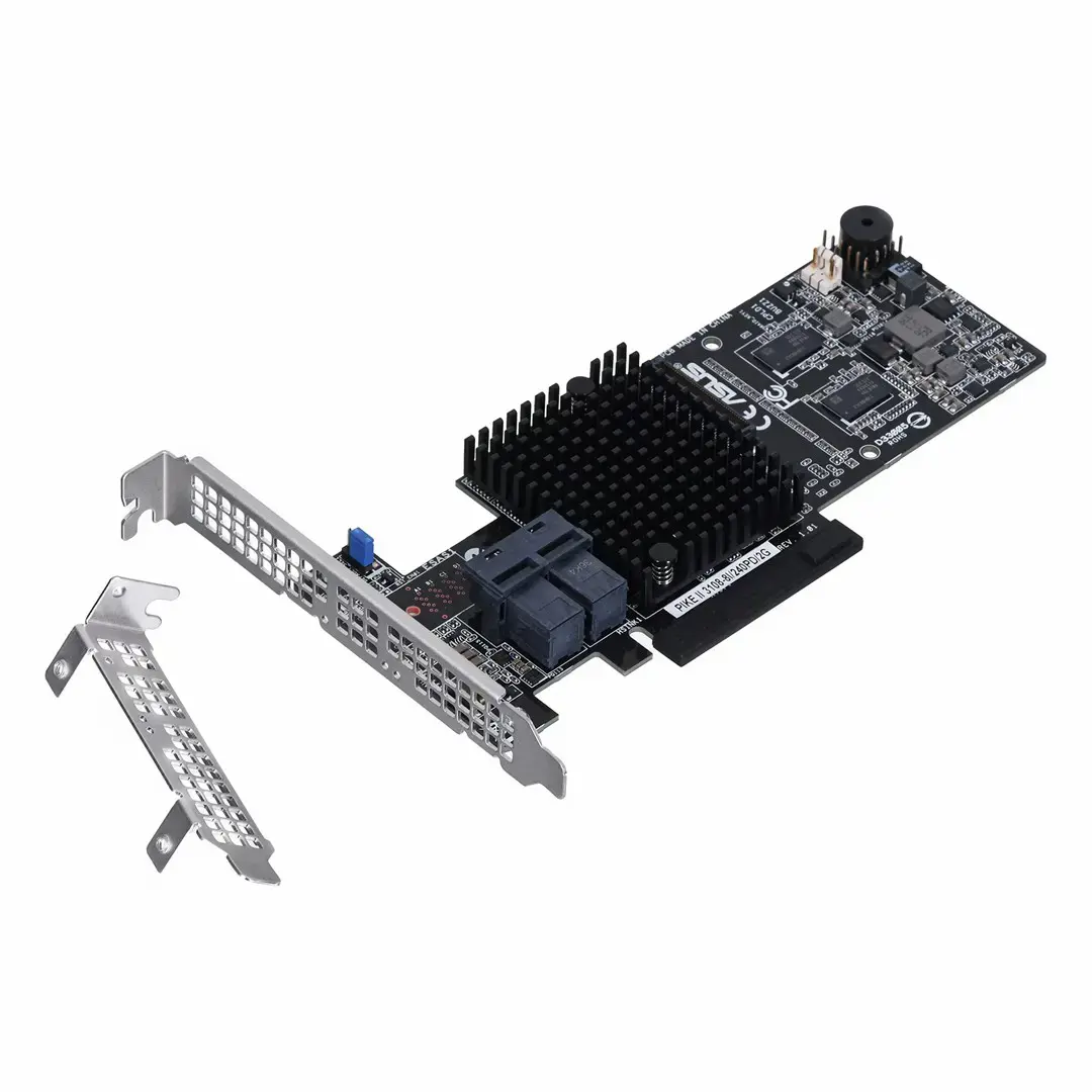 ASUS PIKE II 3108-8I/240PD/2G, SAS, Serial ATA II, Serial ATA III, PCI Express, 0, 1, 5, 10, 50, 60, 12 Gb/s, 2000 MB, LSI SAS 3108