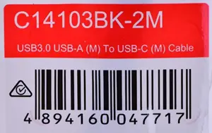 UNITEK KABELIS USB 3.1 TYPE-A - TYPE-C M/M 2M