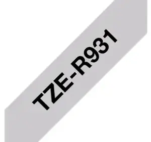 Brother TZE-R931, Black on silver, TZe, Silver, China, Brother, 1.2 cm