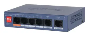 Switch DAHUA DH-CS4006-4ET2GT-60 Switch layer L2 2xRJ-45 ports RJ-45 Ports Type Fast Ethernet (10/1…