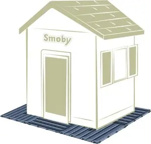Smoby pagrindas vaikų žaidimų nameliui, 6 dalys