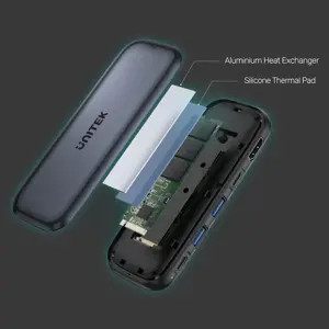 UNITEK saugykla HUB USB-C DISC M.2 HDMI 2.0 PD 100W D1046A