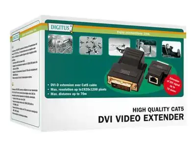 DIGITUS DVI ilgintuvas per Cat5 50 m 1920x1200