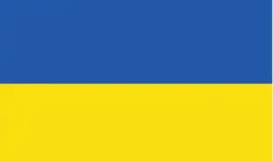 Ukrainos vėliava (1x1,70m), spausta