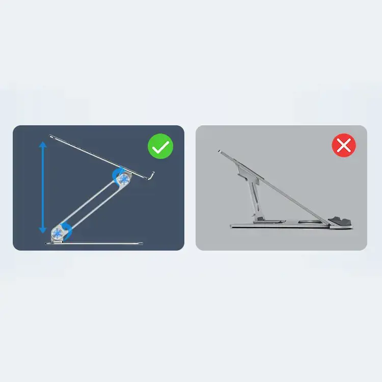 "Nillkin ProDesk" sulankstomas stovas "MacBook" nešiojamajam kompiuteriui pilkos spalvos