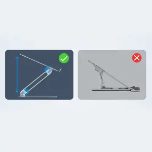 "Nillkin ProDesk" sulankstomas stovas "MacBook" nešiojamajam kompiuteriui pilkos spalvos