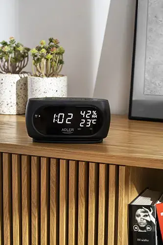 Adler AD 1186 LED clock with thermometer
