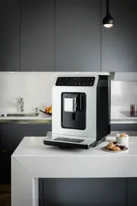 Krups Evidence EA8901, Espresso machine, 2.3 L, Coffee beans, Built-in grinder, 1450 W, White
