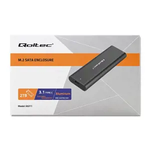 QOLTEC 50311 M.2 SATA SSD / NGFF / C tipo USB korpusas