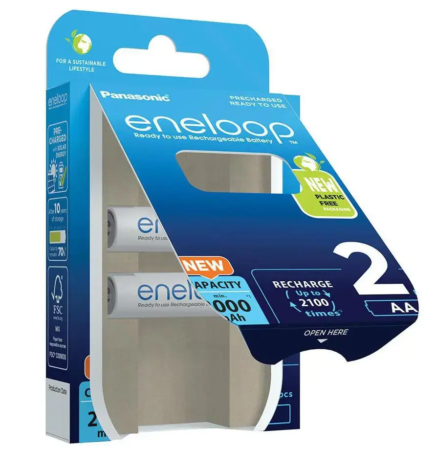 Panasonic Eneloop AA 2000mAh rechargeable - 2 pcs