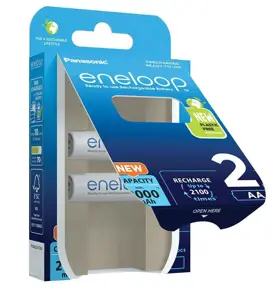 Panasonic Eneloop AA 2000mAh rechargeable - 2 pcs