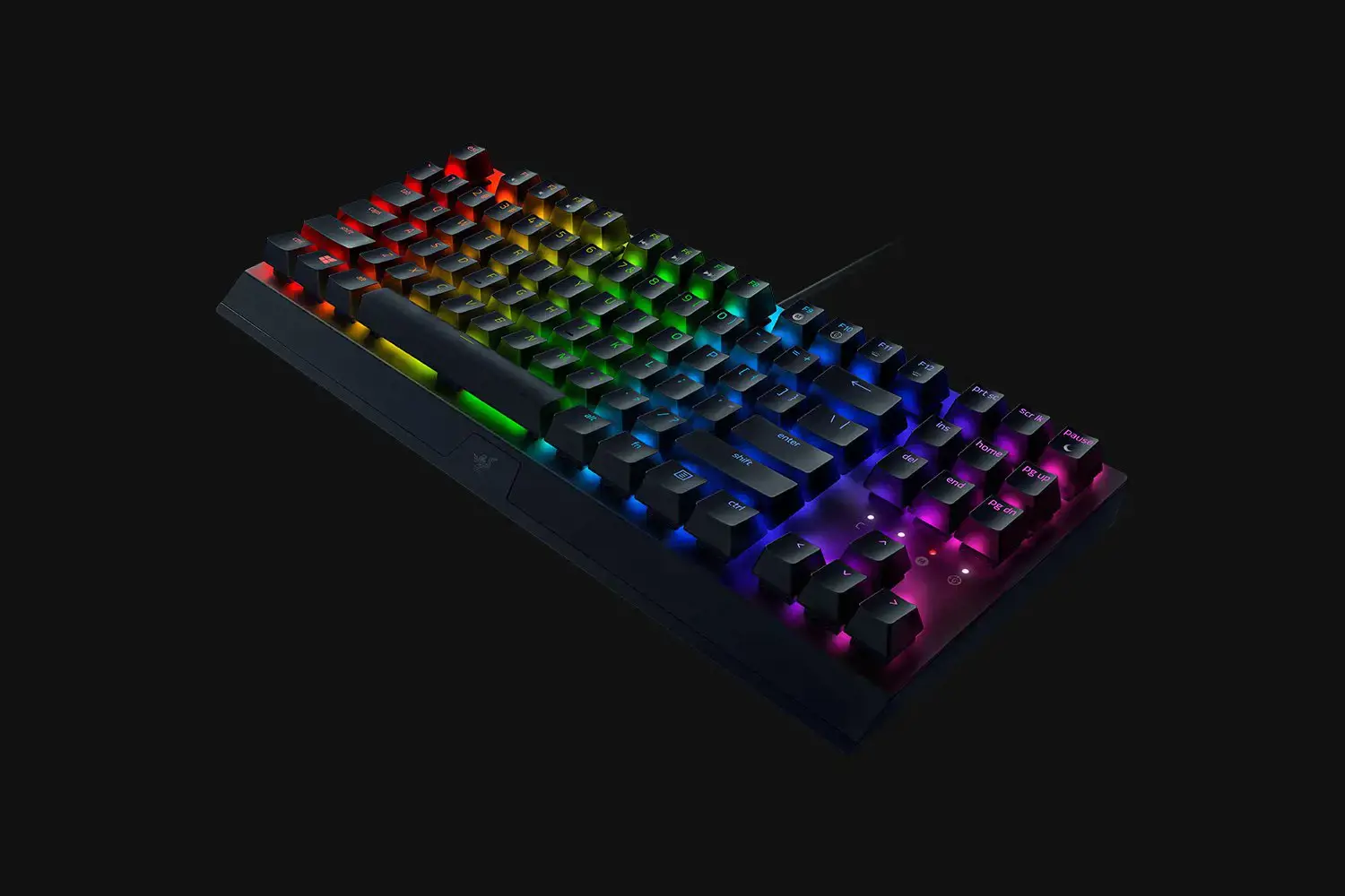 RAZER BlackWidow V3 Tenkeyless Green Switch - JAV išdėstymo klaviatūra