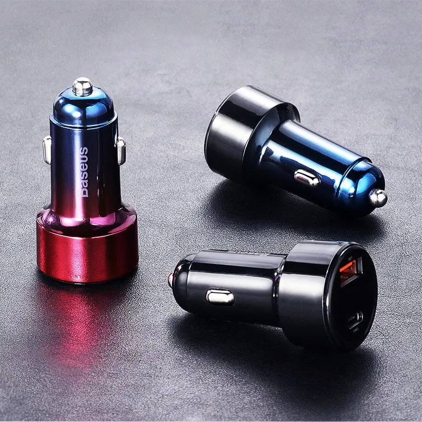 Baseus Magic Series Įkroviklis su skaitmeniniu ekranu 2x USB QC3.0 45W 6A juoda (CCMLC20A-01)