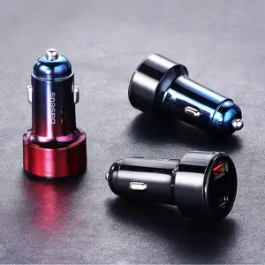 Baseus Magic Series Įkroviklis su skaitmeniniu ekranu 2x USB QC3.0 45W 6A juoda (CCMLC20A-01)