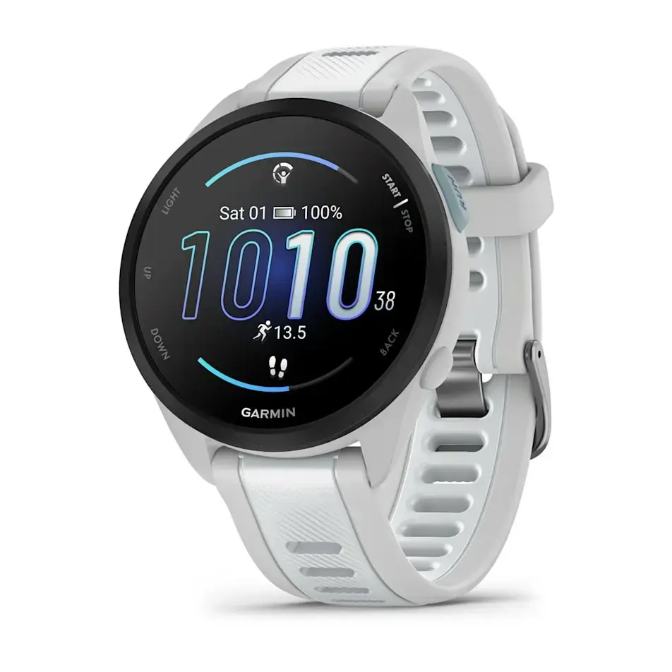 "Garmin Forerunner 165 Music" išmanieji laikrodžiai, Miglotai pilka / baltas akmuo