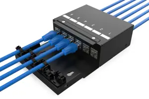 Digitus Consolidation point box, 6-port Keystone modules with intelligent cable manager | DN-93708-6