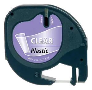 „DYMO LetraTAG plastiko“, skaidri juostelė, 12 mm, 4 m S0721530