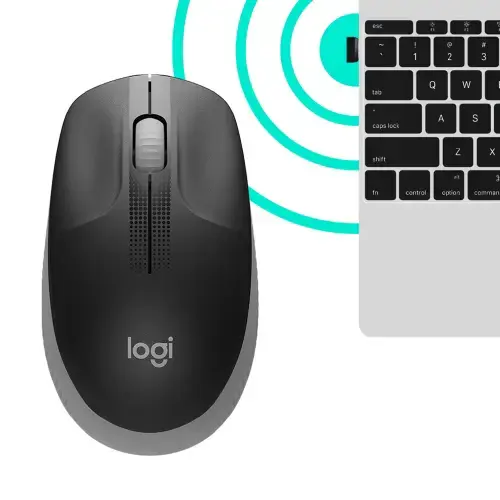 LOGITECH M190 Viso dydžio belaidė pelė - MID GREY - EMEA