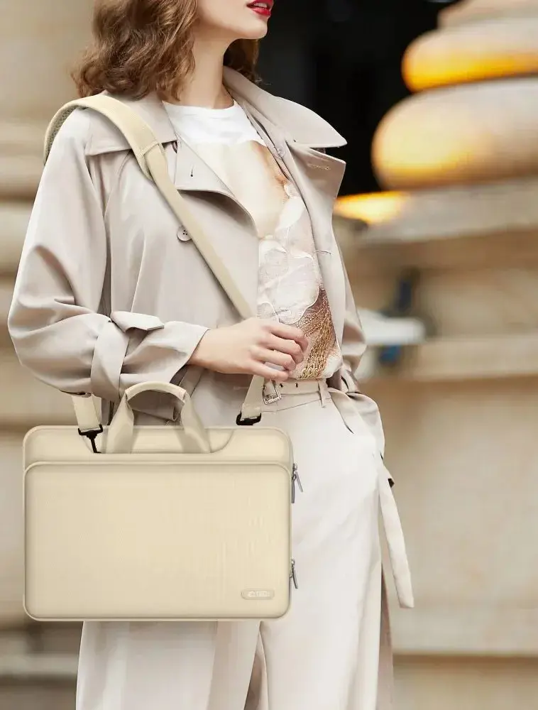 Tech-Protect laptop bag PocketBag 16", beige