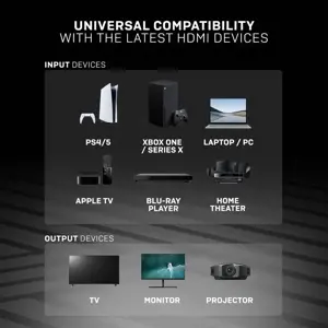 "Lindy" 5 m didelės spartos HDMI kabelis, "Anthra Line", 5 m, A tipo HDMI (standartinis), A tipo HDMI (standartinis), 18 Gb/s, juodas, pilkas