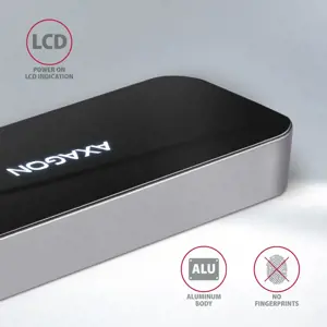 "Axagon" daugiaportis USB 3.2 Gen 1 šakotuvas. HDMI, Gigabit LAN ir "Power Delivery". 20 cm ilgio USB-C kabelis.