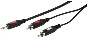 "Vivanco" kabelis 3,5 mm - 2xRCA 2,5 m (46031)