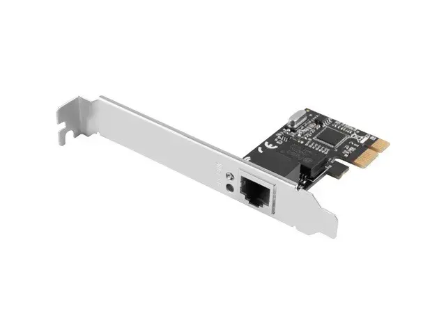 LANBERG Tinklo kortelė PCI-E PCE-1GB-201 gigabitinio eterneto RTL8111C mikroschemų rinkinys žemo profilio