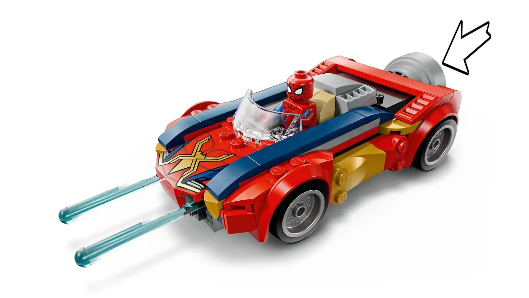 LEGO MARVEL 76336 Spider-Man Car vs. Venomized Wolverine