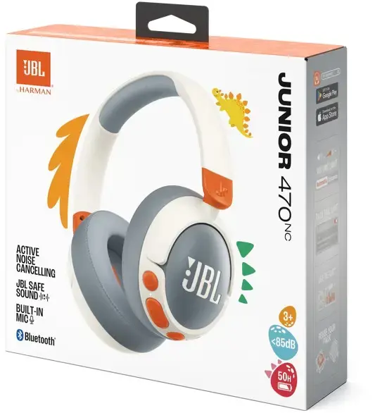 JBL wireless headset Junior 470NC, white