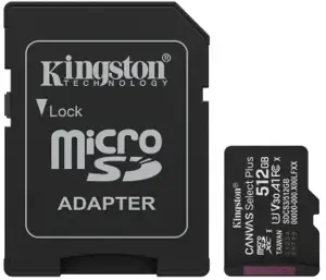 MEMORY MICRO SDXC 512GB UHS-I/W/ADAPTER SDCS3/512GB KINGSTON