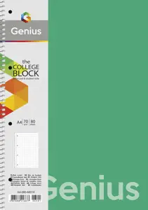 Sąsiuvinis su spirale Schoolboy, A4, 80 lapų, linijomis