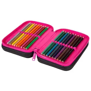 Forminis trijų skyrių penalas su priedais CoolPack Jumper 3 Math Hearts