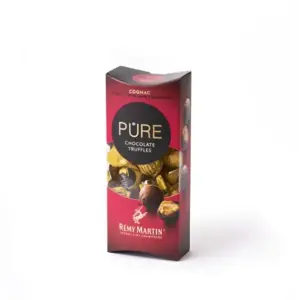 Juodojo šokolado triufeliai PURE su konjaku Remy Martin,  108g